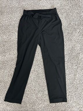 Banana Republic Women’s Black Casual Tie-Waist Pants